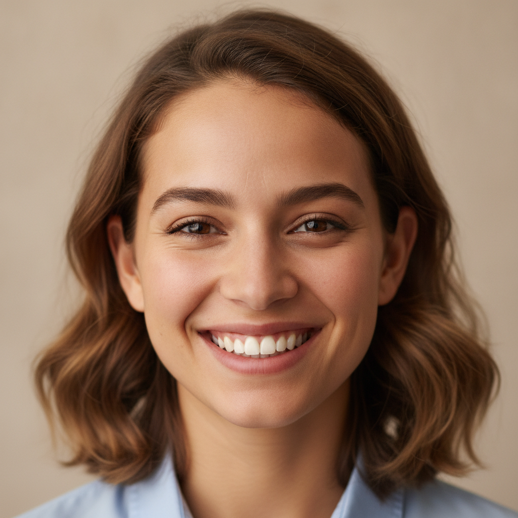 Person with a warm, natural smile