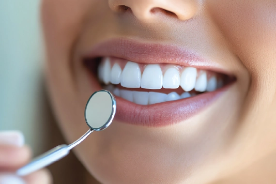 A healthy, natural-looking smile