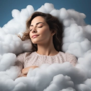 Person resting peacefully, eyes closed